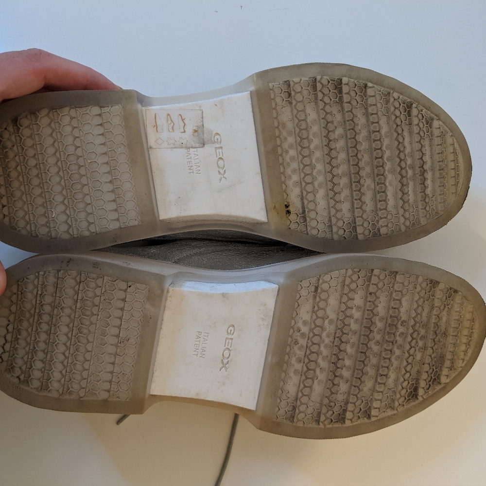 GEOX D MYLUSE LACE-UP SNEAKER IN SILVER - Picture 4 of 9